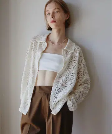레이스 오버 셔츠