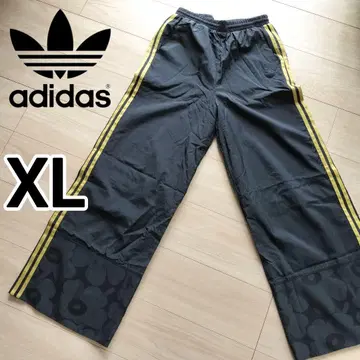 아디다스 마리메꼬 여성 XL 자카드 패널 와이드 레그 트랙 팬츠
