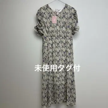 4006 17kg 퍼프 슬리브 원피스 미사용 택 포함