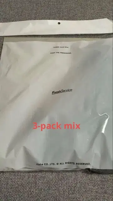새상품 FreshService 3-PACK SOCKS 3장 세트 믹스