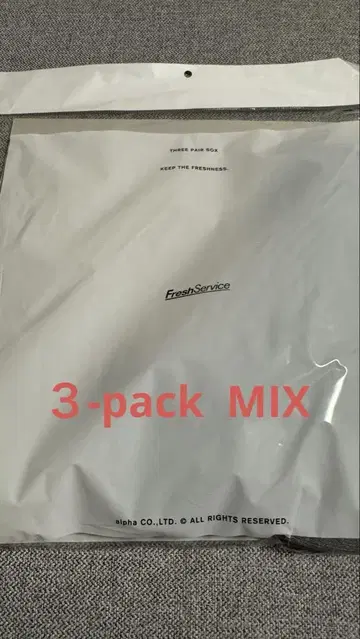 새상품 FreshService 3-PACK SOCKS 3장 세트 믹스