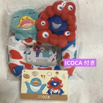 오사카 간사이 엑스포 기념 이코짱 마스코트 ICOCA 카드 스탠드