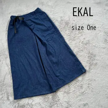 EKAL 에카르 홀리데이 데님 랩 큐롯 데님 와이드 데님
