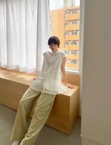 CLANE PLEAT LAYER N/S SHIRT