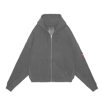 카브엠트 그레이 집업 후드티 후드 부착 cav empt