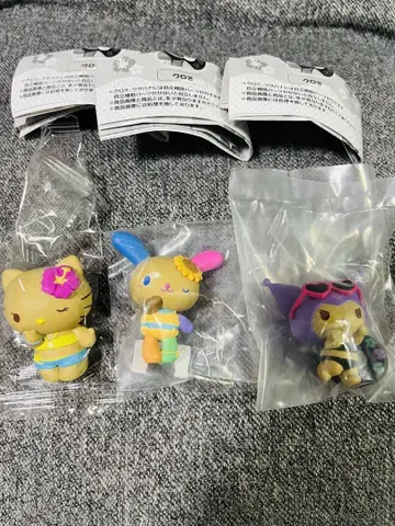 산리오 모두 함께 바캉스 피규어 키티 쿠로미 우사하나