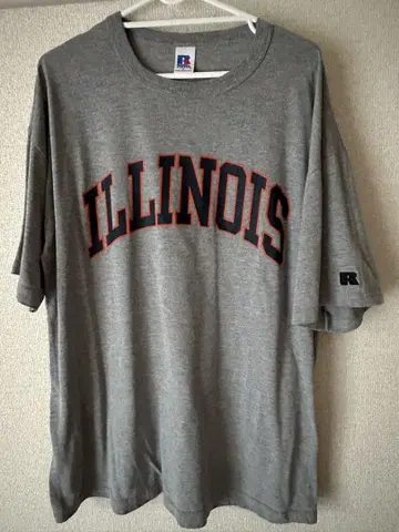 RUSSELL ATHLETIC ILLINOIS 티셔츠 L 사이즈 그레이