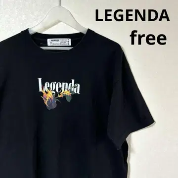 legenda 레전드 티셔츠 로고 프린트 블랙 free