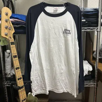 [ Blue Mash ] 래글런 롱t