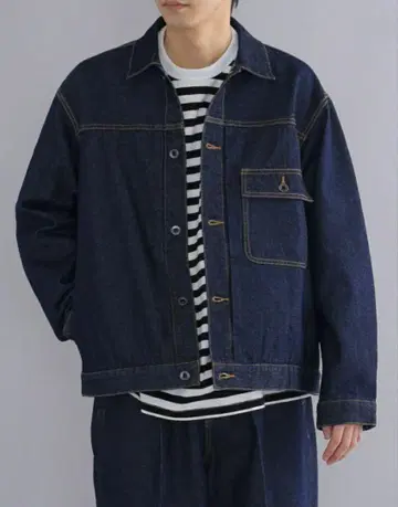 ships 12온스 빅 실루엣 데님 자켓
