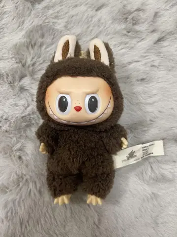 POPMART LABUBU 마카롱 봉제 인형 시크릿 Cocoa