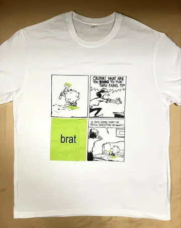 미착용 Charli XCX 'brat' 티셔츠 면 100%