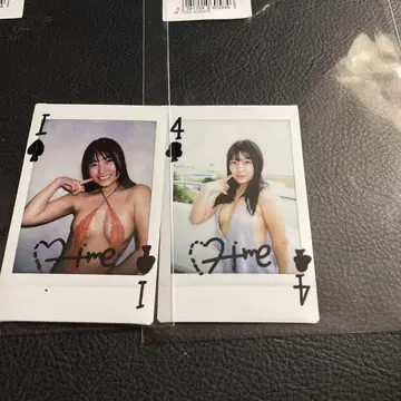 키사라기 히메카  DVD 촬영 현장 폴라로이드 친필 사인 세트