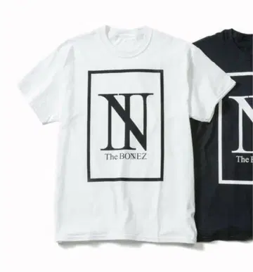 새상품!! The BONEZ N 로고 티셔츠 화이트 컬러 XL 사이즈