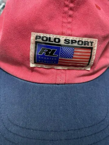 POLO SPORT 캡 빨간색/파랑 90s