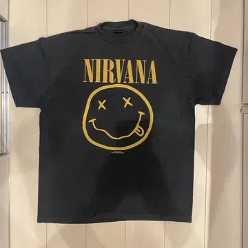 NIRVANA 스미스 로고 T셔츠 XL 블랙