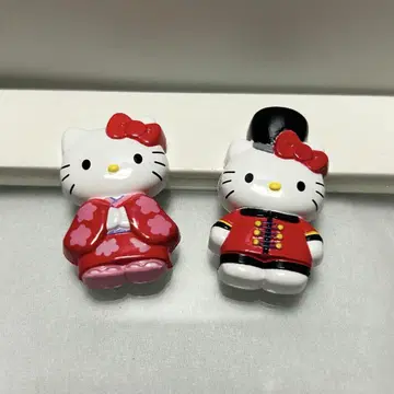 헤이세이 레트로 산리오 쿳쿠스 6 영국 일본 2개 세트 기모노 키티