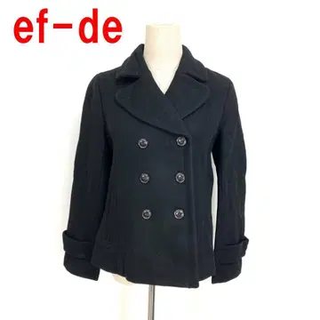 A4854 에프데 피코트 울 안감 있음 블랙 블랙 9