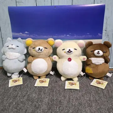 리락쿠마 모두 함께 만푸쿠마쿠마쿠 봉제 인형 전종 세트