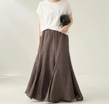 Plage glace flare 스커트 브라운 38