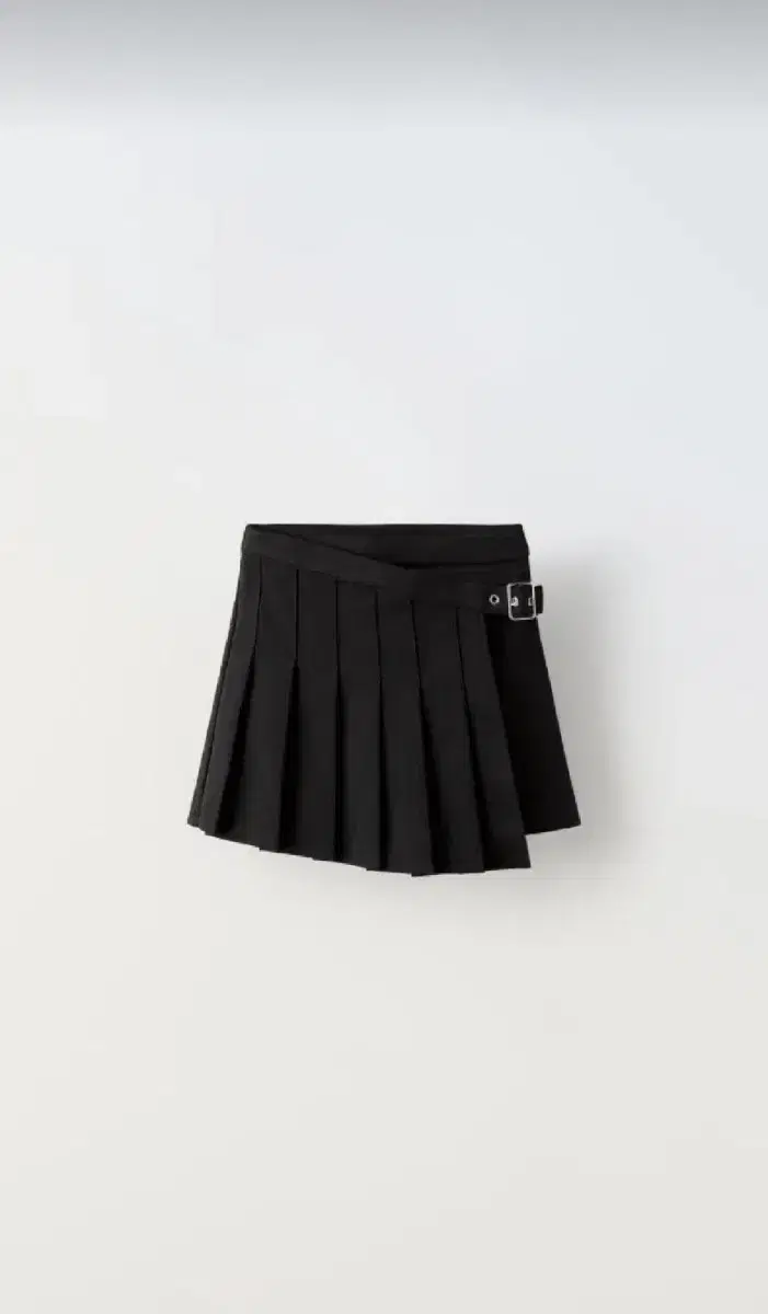 Zara Kids Buckle Pleated Skirt 6y New