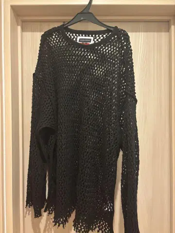 MAISON SPECIAL 메쉬 니트 블랙 스웨터 S