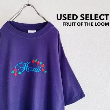 구제 의류 'FRUIT OF THE LOOM' Embroidery Tee