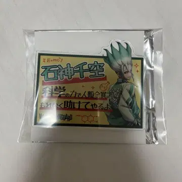 Dr.STONE 빌리지 뱅가드 아크릴 배지 이시가미 치쿠