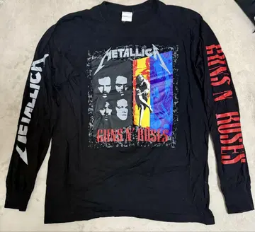 Metallica Guns N' Roses 긴팔 티셔츠