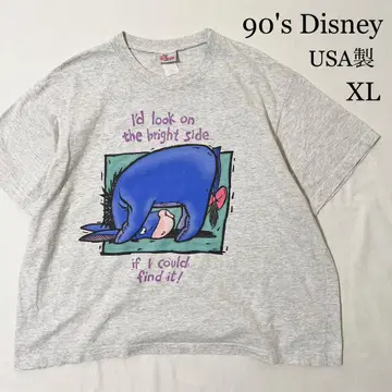 90's 디즈니 이요르 프린트 티셔츠 USA제 XL