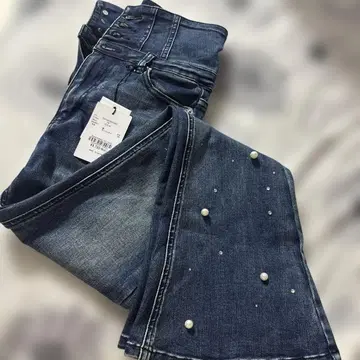 립 서비스 주얼 플레어 데님 팬츠