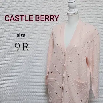 CASTLE BERRY 반짝이 스팽글 핑크 가디건 9R