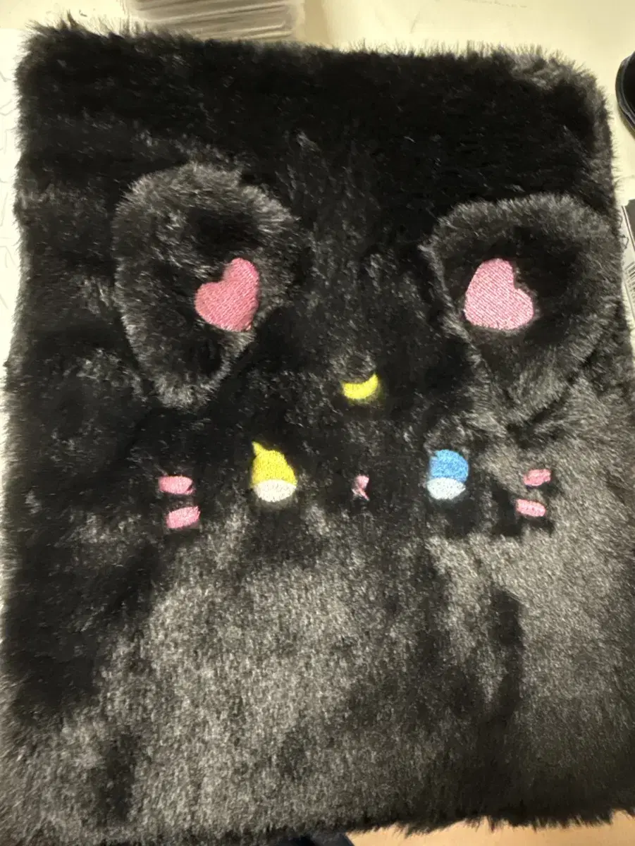 Black Cat Fur Poca Binder