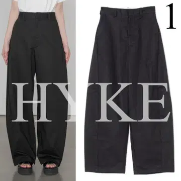 HYKE 25SS BARREL LEG TROUSERS 배럴 레그 팬츠