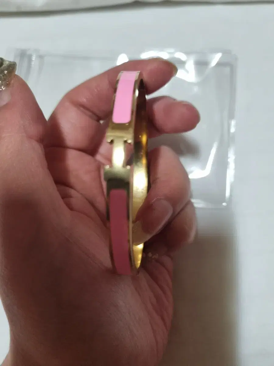 Er Pink Bangle Bracelet