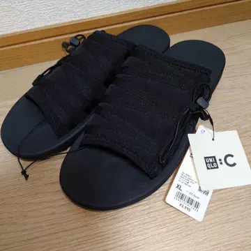 유니클로 C 슬라이드 샌들 09 블랙 XL 27cm UNIQLOC