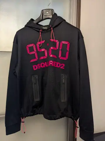 DSQUARED2 로고 프린트 후드 맨투맨