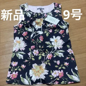 LAURA ASHLEY 플라워 프린트 슬리브리스 새상품.