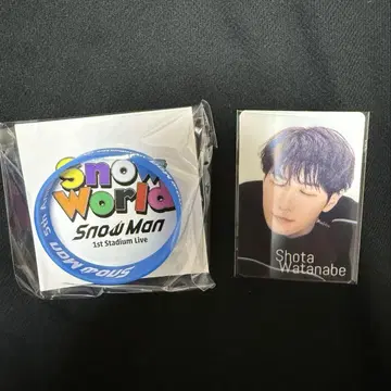 Snow Man 1st Stadium Live Snow World 굿즈