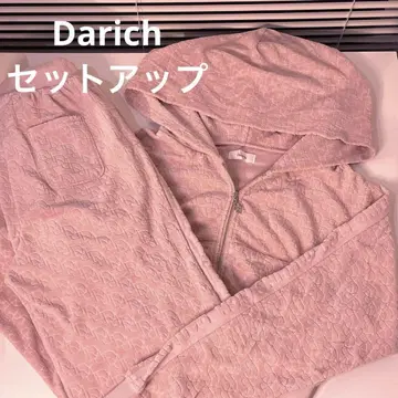 Darich 다리치 벨로아 셋업 핑크 Y2K 후드티 팬츠