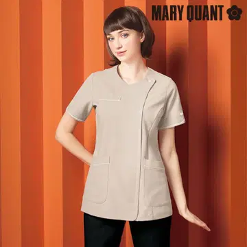 MARY QUANT 그레이지 숏 슬리브 상의 스크럽