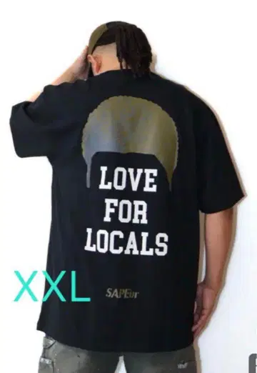 사풀 티셔츠 SAPEuR 블랙 2XL 미사용