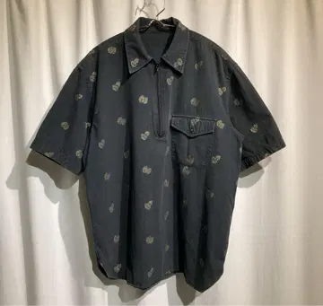 vintage [unknown] 패턴 셔츠 집업