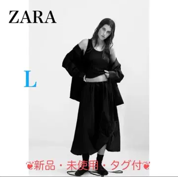 ZARA 리본 포함 벌룬 미디 스커트
