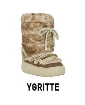 YELLO Ygritte 인조 모피 부츠 L 사이즈