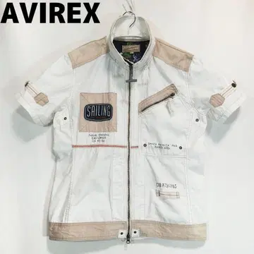 AVIREX 반팔 자켓 밀리터리 자켓 아비렉스 화이트 L