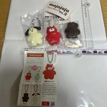 가챠 mojojojo 피규어 마스코트 vol.2의 3종 세트입니다.