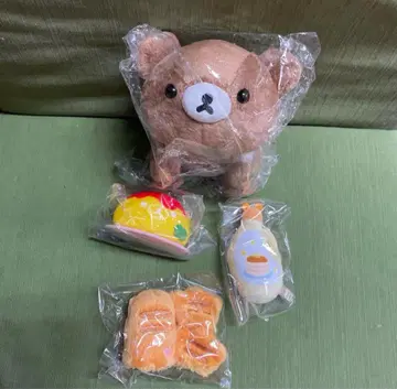 리락쿠마 차이로이코구마 포즈 봉제 인형 소꿉놀이 세트