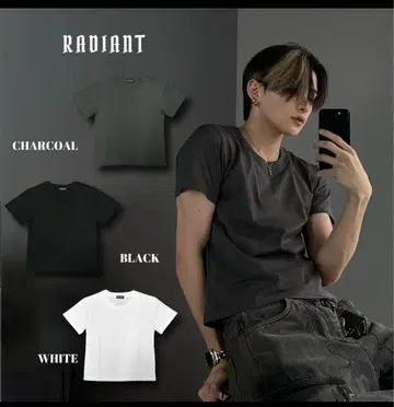 RADIANT 오리지널 아이템 크롭 티셔츠