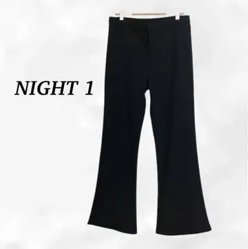 'NIGHT 1' 팬츠/하의 [3L] 블랙/검정 무지 심플 큰 사이즈